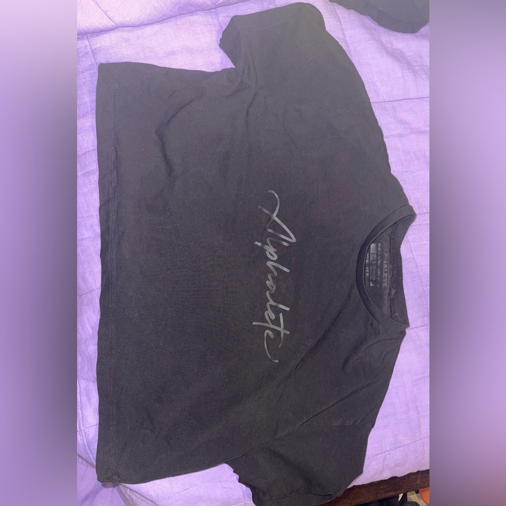 Alphalete cursive crop